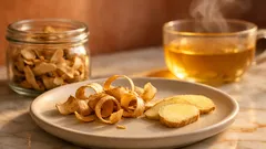 Bucce di zenzero: 5 modi geniali per riutilizzarle in cucina senza sprechi