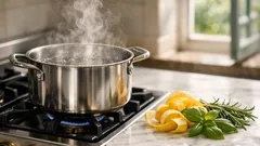 Bucce di limone, basilico e rosmarino: il profumo naturale che fa subito “casa pulita”