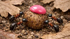 Perché le formiche trasportano le galle di quercia: il trucco chimico che imita i semi